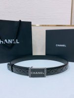 Chanel经典双C皮带腰带 Logo扣搭配进口小牛羊皮带身，质感满分，简直身春日里的点睛之笔，皮带直径3.0Cm