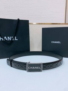 Chanel经典双C皮带腰带 Logo扣搭配进口小牛羊皮带身，质感满分，简直身春日里的点睛之笔，皮带直径3.0Cm