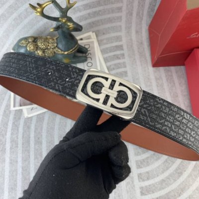 菲拉格慕 特种皮腰带系列 原厂五金精品不锈钢扣 手感柔软舒适 宽3.8Cm