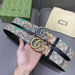 特 寬40毫米！Gucci 原單精品 全新孟加拉虎設計腰帶：搭配原單精品轉動復古扣.精緻耀眼 雙面用