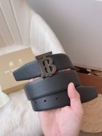 品牌:博柏利 价格:特 尺寸:带宽38Mm 正品尺寸 五金材质:专柜精品扣，真空电镀，工艺精细 带身材质:天然头层牛皮.质感十足