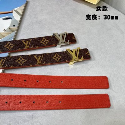 寬： 30Mm Louis Vuitton 路易威登 海外代購原單正品來襲 Made In Spain-經典雙面設計 以一當二 Mon Organ帆布皮革腰帶