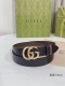 女款 配全套包装礼盒 Gucci 新款原单腰带，转动精品扣头双面可用，正品开模定制进口原版皮底，宽度3.0Cm