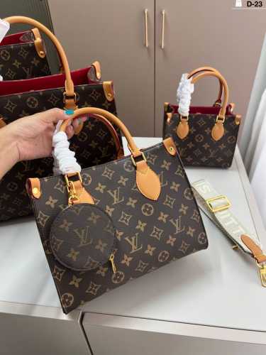 小 Lv路易威登丛林托特包 奢华与经典的老花托特 包型方正挺括 非常气质 D-23尺寸41×31 33×27 25×20 18×15