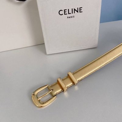 特 赛琳CELINE 头层牛皮革，纯铜金属件，宽度： 2.5厘米
