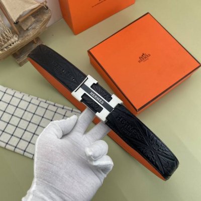 爱马仕 特种皮腰带系列 ，原厂五金精品不锈钢扣 手感柔软舒适 宽3.8Cm。