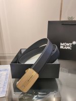 特 万宝龙 自动腰带 宽度34Mm 精品钢扣，双面头层牛皮，手感柔软，真材实料 很有质感，时尚经典不失风范，长短可自行裁剪 ！