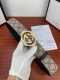 宽度4.0Cm Gucci 經典款G家花面带身頭層皮底；搭配原單镶钻鋼扣採用精挑細選進口頂級牛皮，手感柔軟細膩！做工精緻商務既有時尚