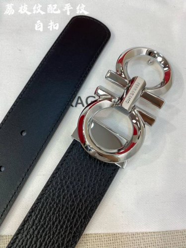 特 Ferragamo 菲拉格慕 宽度:3.5Cm 带身双面进口小牛皮 支持芯片扫码 长度可自行裁剪 让你体验专柜般的感觉 经典款升级版更深层体验 360度无死
