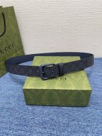 Gucci 经典款面进口原厂皮 搭配原版平纹底 精品针扣 宽3.5Cm 潮流百搭 时尚人士必备