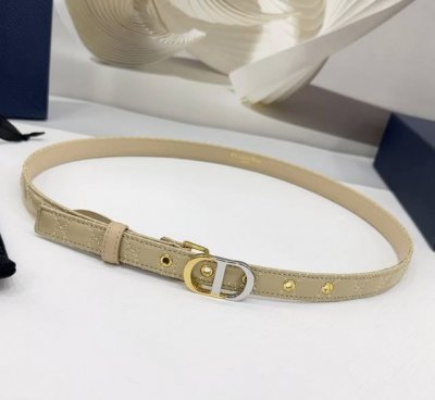 2.0Cm 迪奥羊皮腰带，羊皮皮料，长度：.75.80.85.90.95.100欧，双色五金铜扣原版开模定制庆祝]