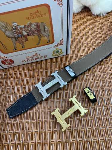 品名：爱马仕.Hermès 原单 材质：原单牛皮腰带 百分百头层牛皮腰带保证真皮，24K纯钢扣，专柜原单品质、做工精细，时尚大牌，送人自用首选 包装： 请认准如