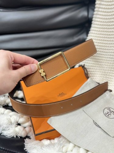 特 P180 Hermes-Tube H Belt Buckle & Reversible Leather Stra P40Mm