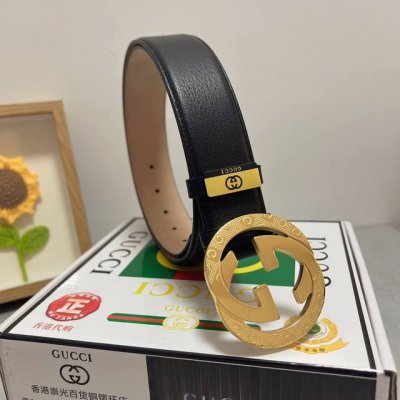 品名：古奇.Gu...Ci 原单 材质：原单牛皮腰带 专柜原单品质、做工精细，时尚大牌，送人自用首选 包装： 请认准如图专柜包装赠送打孔器手提袋专柜礼盒宽度3.