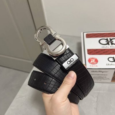 品名：菲拉格幕 原单皮带 材质：原单牛皮腰带 百分百头层牛皮腰带保证真皮，24K纯钢扣，专柜原单品质、做工精细，时尚大牌，送人自用首选 包装： 请认准如图专柜包