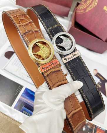皮带: Stefen Rcici.史特芬.尼茨镶钻 腰带: 顶级原单复刻.私人订制高端特供版 等级: 进口原厂头层鳄鱼皮纹路-24K纯钢材质.镶钻石真空电镀工艺 - 点击图像关闭