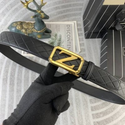 杰尼亚 特种皮腰带自动带系列 ，原厂五金精品不锈钢扣，手感柔软舒适 宽3.5Cm。