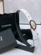 Chanel 24C 黄铜金属 水钻黑 与 白Logo搭扣 黄铜金属进口羊皮带身 饰有Cc小Logo手感柔软 细腻 3.0Cm