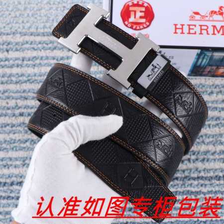 品名：爱马仕...原单 材料：百分百头层牛皮，保证真皮。24K纯钢扣双面可用专柜同等质量， 送人自用首选 包装： 请认准如图专柜包装，赠送打孔器 - 点击图像关闭