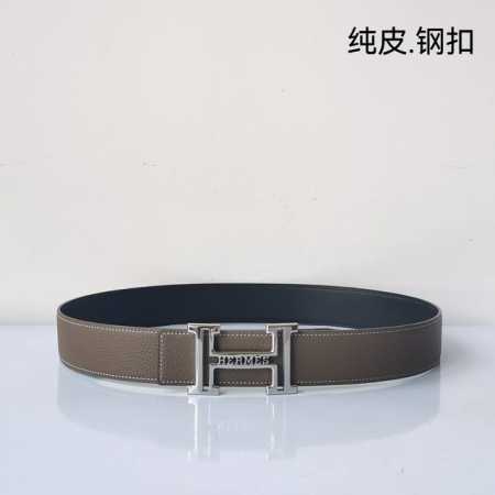 特 Hermes[正]原单爱马仕，宽3.8Cm进口原版皮带身，双面可两面用，精品电镀五金 ！ - 点击图像关闭