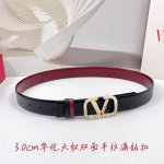 3.0Cm 华伦天奴腰带，双面头层牛皮皮料，长度：.75.80.85.90.95.100欧，铜五金扣原版开模定制庆祝]