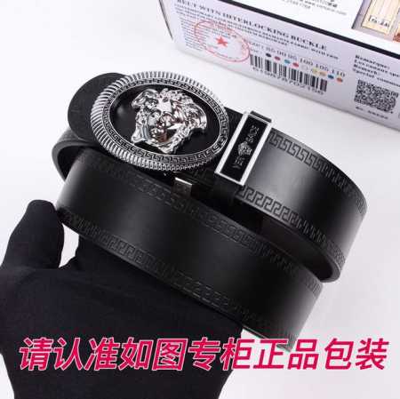 品名：范思哲.Ver sace原单 型号：认准如图专柜包装，送打孔器 材料：双面可用，百分百头层牛皮，保证真皮。美人头，24k钢扣，复古做旧工艺长城纹路，双面可 - 点击图像关闭