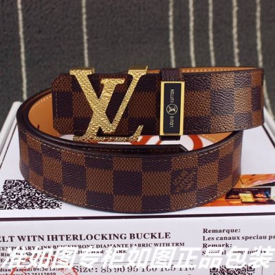品名：Lv..路易..威登原单 型号：认准如图专柜包装，赠送打孔器 材料：百分百头层牛皮，黑格咖啡格老花黑老花，保证真皮。专柜同等质量， 送人自用首选 包装：
