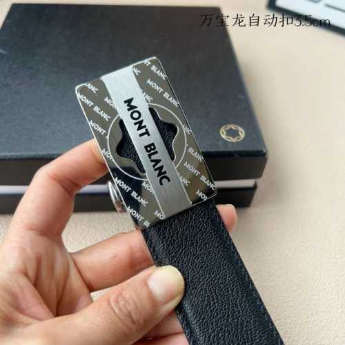 特 品牌：万宝龙新款进口小牛皮，手感细腻柔软。搭配纯钢自动精品钢扣，宽度：3.5Cm