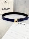 3.5Cm Bally 巴利 平纹 内衬头层小牛皮 ：配有金 银 字母扣头该皮带可调节，且能根据需要剪裁质量保证达到修身效果