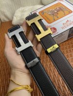 品名：爱马仕.Hermès 原单 材质：原单牛皮腰带 百分百头层牛皮腰带保证真皮，24K纯钢扣，专柜原单品质、做工精细，时尚大牌，送人自用首选 包装： 请认准如