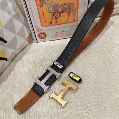 品名：爱马仕.Hermès 原单 材质：原单牛皮腰带 百分百头层牛皮腰带保证真皮，24K纯钢扣，专柜原单品质、做工精细，时尚大牌，送人自用首选 包装： 请认准如
