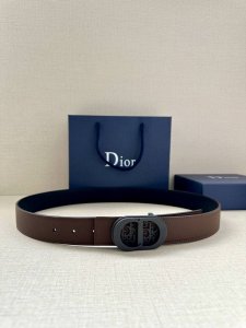 特 宽度3.5Cm 这款白金色饰面黄铜腰带扣采用“Cd”标志点缀，镌刻有 Dior Oblique 图案，经典元素呈现本季全新风采。设计精巧，可与各式 35 毫