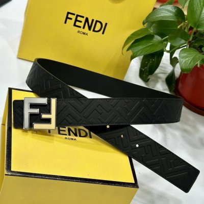 fendl 芬迪 宽40Mm双面原版小牛皮 搭配单钌钯电镀扣 完美的手感.油边 出众的设计.风格 高贵奢华 时尚大方 高清实拍 货真价实 品质保证 双面用