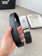 品名：万宝龙.Montblanc原单 腰带 自动皮带 DDD 型号：内穿款自动带，原版新款纯钢材质自动扣，双面头层牛皮实物拍摄， DDD 材料：百分百头层牛皮，