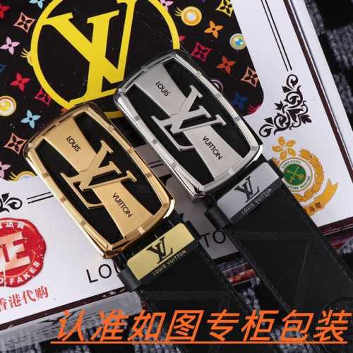 品名：Lv..路易..威登原单 材料：百分百头层牛皮，保证真皮。24K纯钢扣双面可用专柜同等质量， 送人自用首选 包装： 请认准如图专柜包装，赠送打孔器，银联发