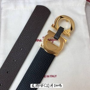 特 Ferragamo.菲拉格慕 全套包装 支持Nfc扫码 宽度3.5Cm 高级定制款男士皮带 双面进口牛皮 可双面使用 自行选择搭配 真材实料 很有质感 时尚