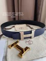 特 Hermes-Constance Belt Buckle & Reversible Leather Strap 38Mm 爱马仕专柜同步 进口Epsom双面