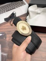 特 范思哲皮革腰带，宽度：3.8Cm,以经典美杜莎头像装饰设计。911517