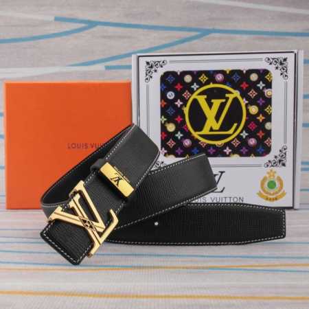 品名：Lv..路易..威登原单 材质：原单牛皮腰带 百分百头层牛皮腰带保证真皮，24K纯钢扣，专柜原单品质、做工精细，时尚大牌，送人自用首选 包装： 请认准如图 - 点击图像关闭