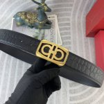 菲拉格慕 特种皮腰带系列 ，原厂五金精品不锈钢扣，手感柔软舒适 宽3.8Cm。