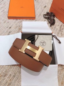 特 Hermes 3.8Cm男款 商务百搭 皇室必备 专柜同步.