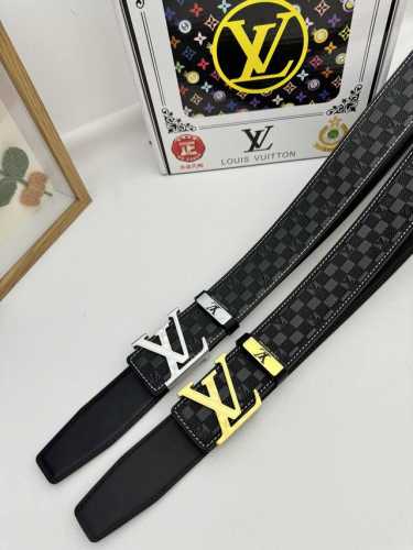品名：Lv..路易..威登原单 材质：原单牛皮腰带 百分百头层牛皮腰带保证真皮，24K纯钢扣，专柜原单品质、做工精细，时尚大牌，送人自用首选 包装： 请认准如图