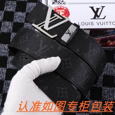 品名：Lv..路易..威登原单 材料：百分百头层牛皮，保证真皮。24K纯钢扣双面可用专柜同等质量， 送人自用首选 包装： 请认准如图专柜包装，赠送打孔器，银联发
