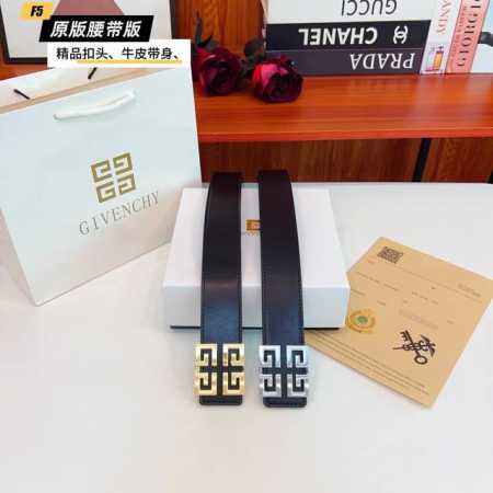 原版品质打孔 品牌：纪梵希家 男款 颜色：黑 扣头：金 银 扣头：原版精品纯铜五金扣头 带身：原版牛皮 尺寸：宽约：3.8Cm 长约：95Cm-125Cm 类别 - 点击图像关闭