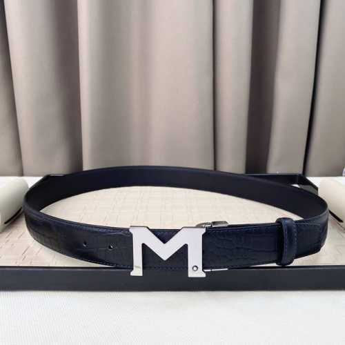 男士万宝龙柔软细腻，百搭大方，宽3.5Cm 、可裁剪款式 官网同步，商务休闲均可使用！