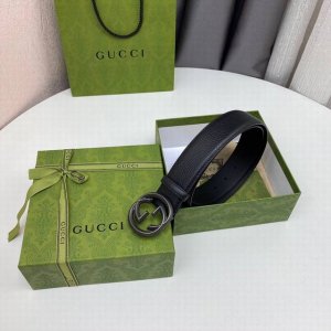 配全套包装礼盒 Gucc.I 原單品質 老鼠貨 宽度4.0毫米 進口荔枝紋面平紋小牛皮底 精品纯钢针扣，时尚大方