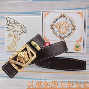 腰带皮带：范思哲原单牛皮腰带 男款皮带：材质百分百头层牛皮腰带保证真皮皮带，专柜原单品质、做工精细，时尚大牌，送人自用首选包装： 请认准如图专柜包装赠送打孔器手