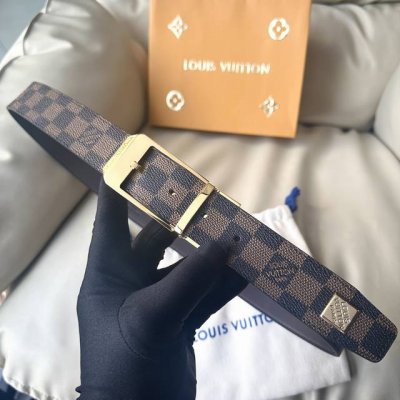 L0Uis Vuitt0N 今季新品 驴家男士原單腰帶 寬度35毫米 定制帆布内衬进口头层小牛皮 搭配全新开模针扣 经久耐用 百搭款