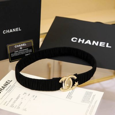 Chanel Cc链条 星星水钻 黄铜Logo扣 小牛皮 银色金属 与 金色金属 3.0Cm精品 弹力十足 百搭 优雅 码数含扣S=65Cm总长 可用75、80
