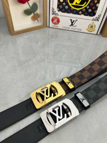品名：Lv..路易..威登自动带 材质：原单牛皮腰带 百分百头层牛皮腰带保证真皮，24K纯钢扣，专柜原单品质、做工精细，时尚大牌，送人自用首选 包装： 请认准如